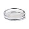 Radiance Small Glass Pillar Plate Candle Holders Set Clear Everyday Decor 0.78 in H x 3.7 in Dia
